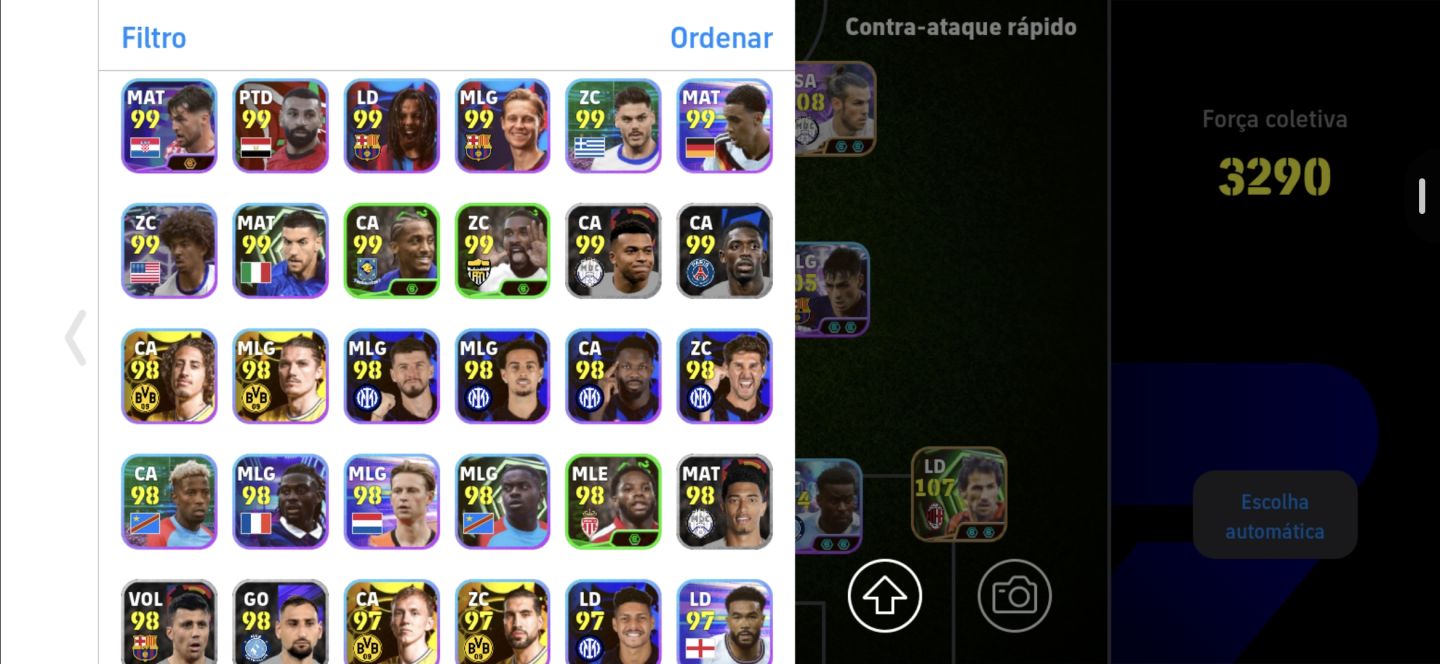 Conta eFootball Rara - Força 3290 | Epics, Show Time e Técnicos Top