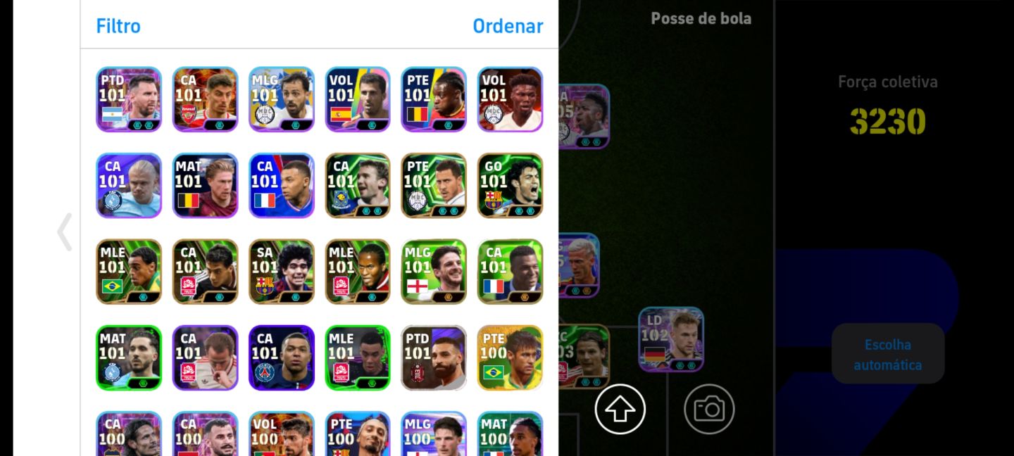 CONTA EFOOTBALL RARA! NEY MSN + SUAREZ PRIME + DEL PIERO BLITZ + VINI LISO E+++!