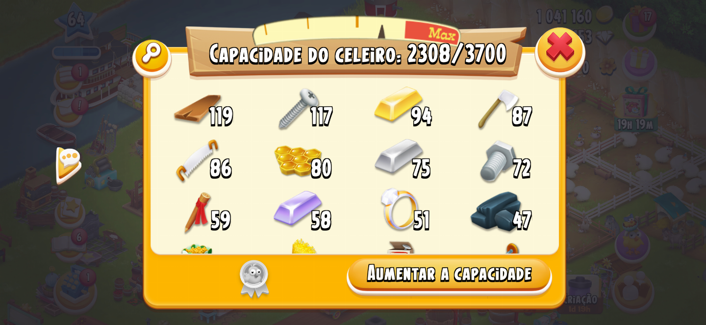 Conta hay day com mais de 1 M DE gold