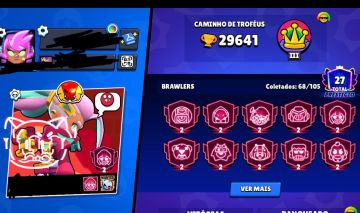 Conta de brawl stars com 29 mil troféus para jogatina com brawlers recentes