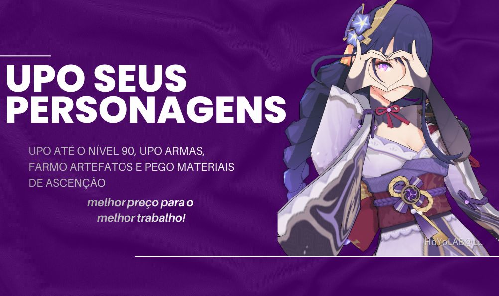 SERVIÇOS DE GENSHIN, ENTREGA VELOZ!!