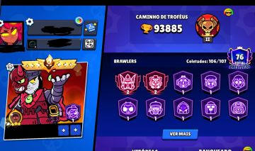 CONTA BRAWL STARS 99% FULL