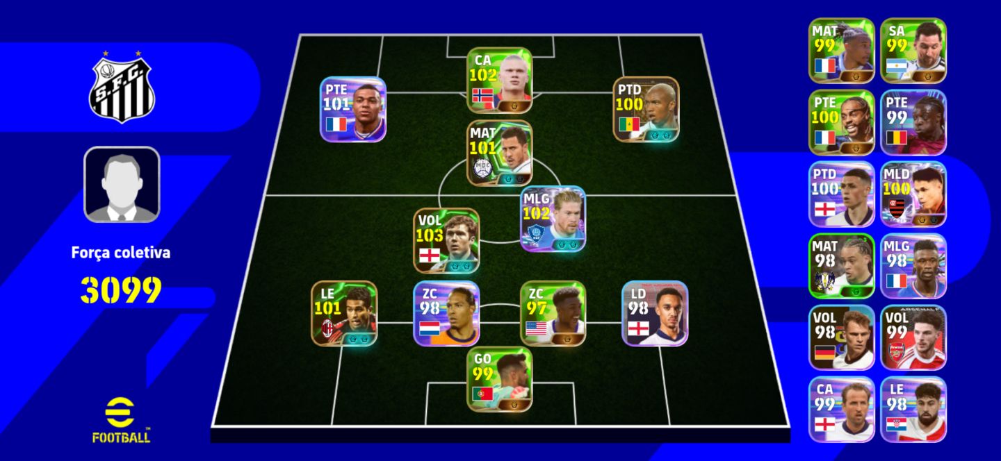 [MELHOR PREÇO] CONTA EFOOTBALL MOBILE 3000+FORÇA [VIA KONAMI ID]