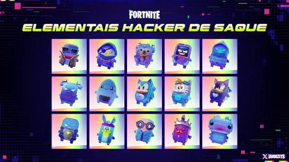 ELEMENTAIS FORTINITE - (TODOS DISPONÍVEIS)