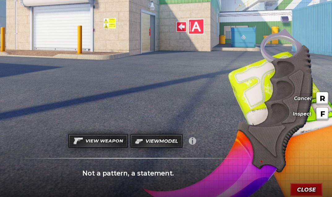 Bloxstrike skin de faca e luva
