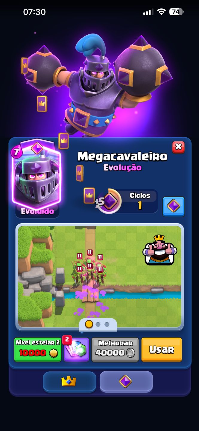 CONTA CLASH ROYALE ARENA 13