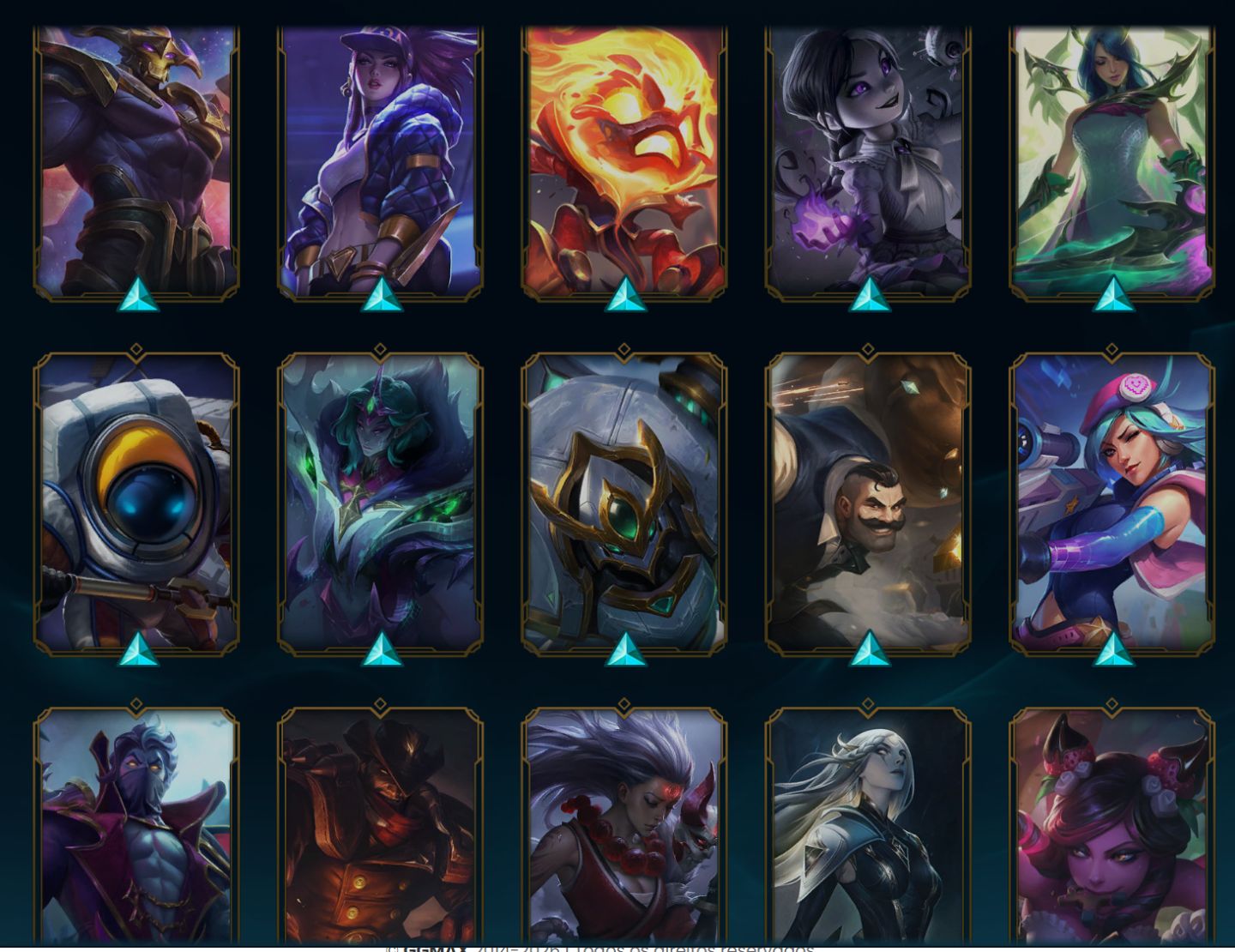Conta Platina/esmeralda League Of Legends com SKINS Boas. ( LOL ) FULL ACESSO