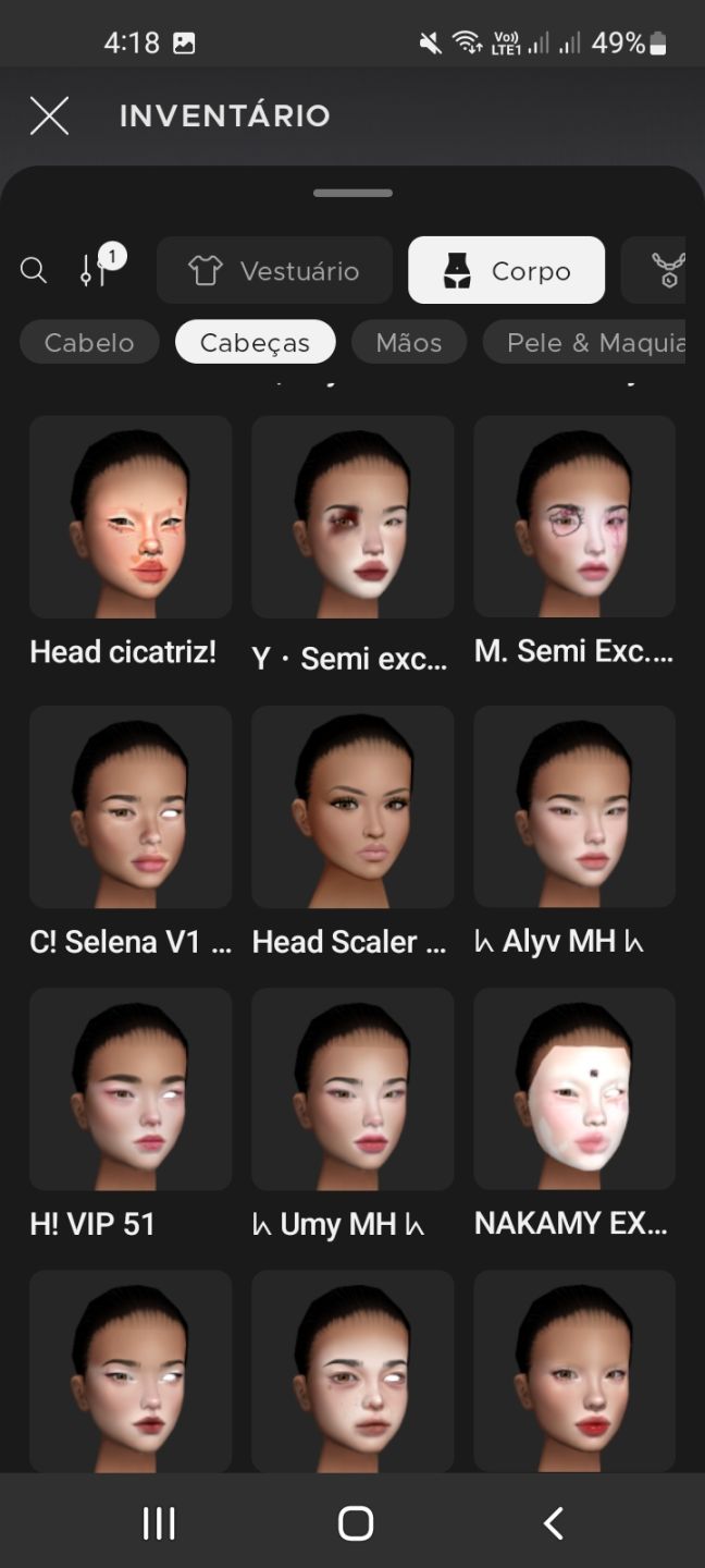 Conta de imvu feminina