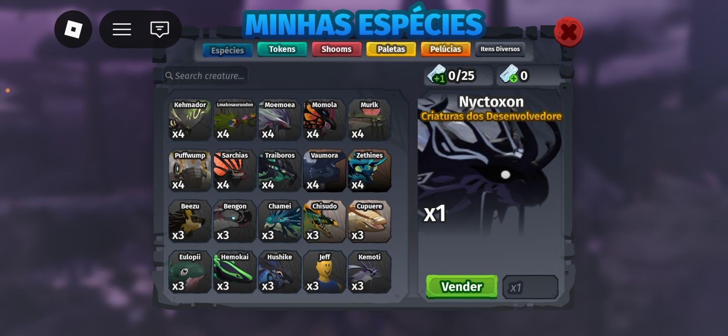 Varias criaturas do creatures of sonaria! Varias especies e custo beneficio