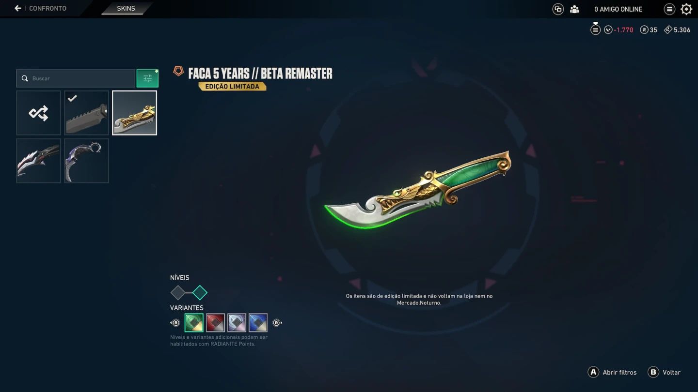 CONTA VALORANT - FACA REMASTER - SKINS MAIS DESEJADAS!
