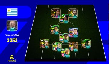 Conta Efootbal 3250 com Fichas Editadas, Suarez, Cruif, Pele e Outros