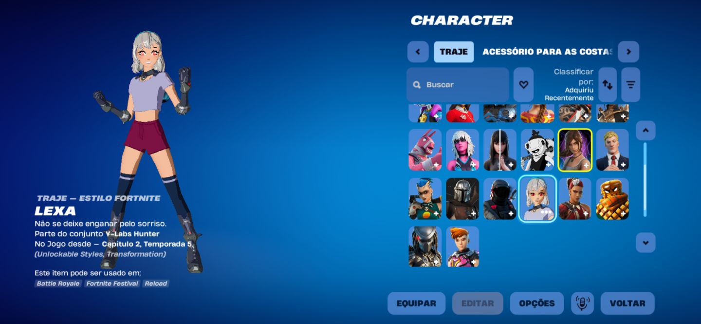 CONTA FORTINITE LARA CROFT