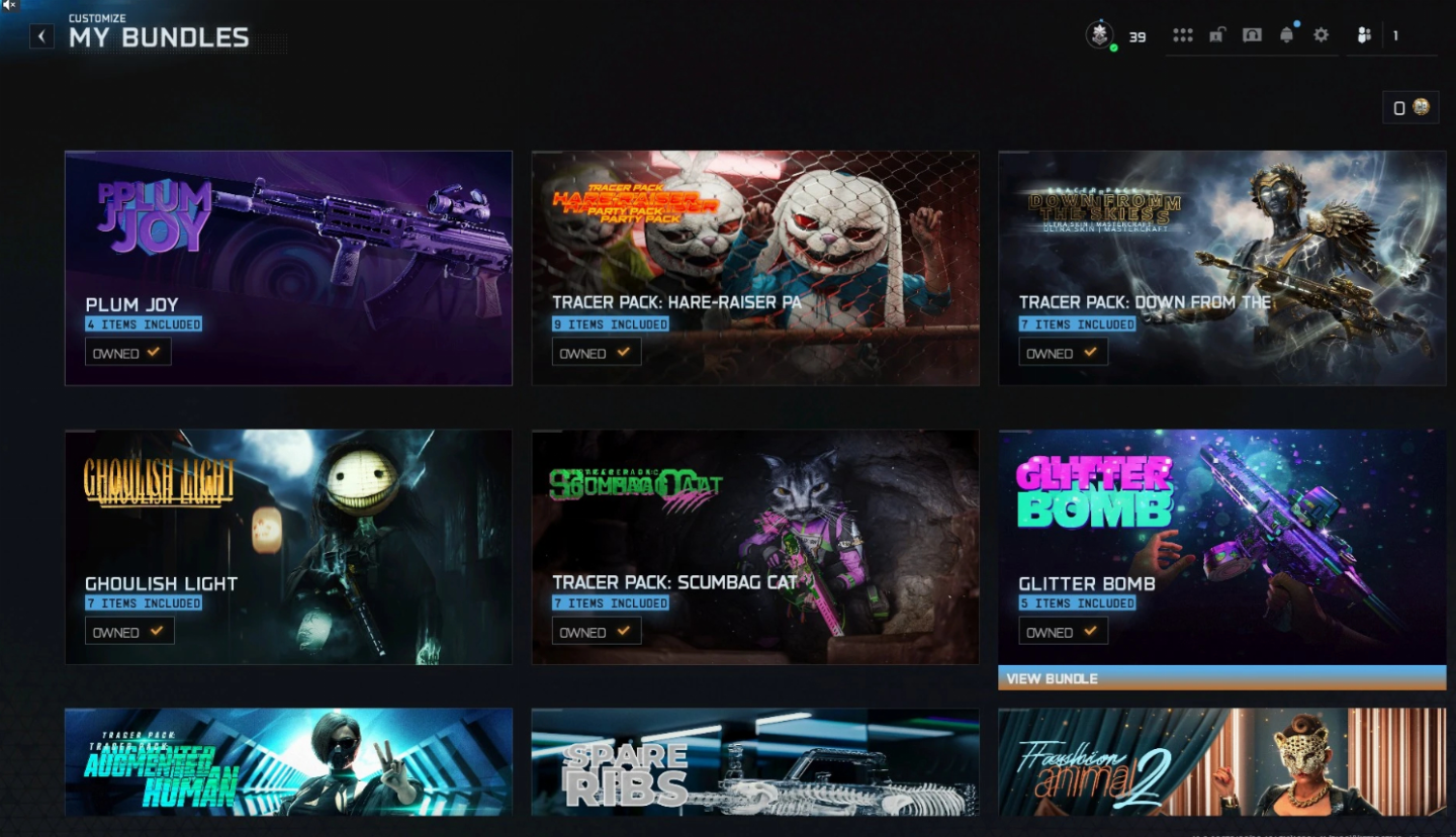 CONTA WARZONE RARA COM GHOULISH LIGHT, SOCIALITE, BAD BUNNY, UNICO DONO