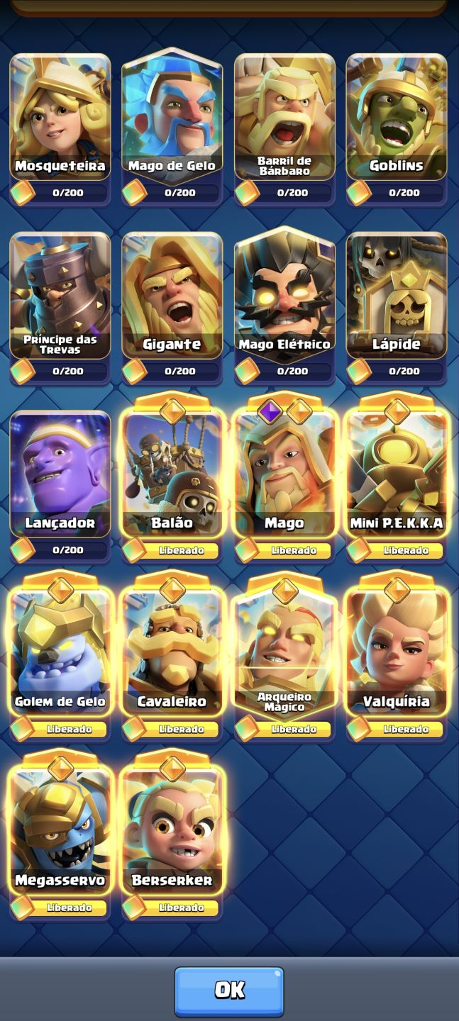Conta Clash Royale