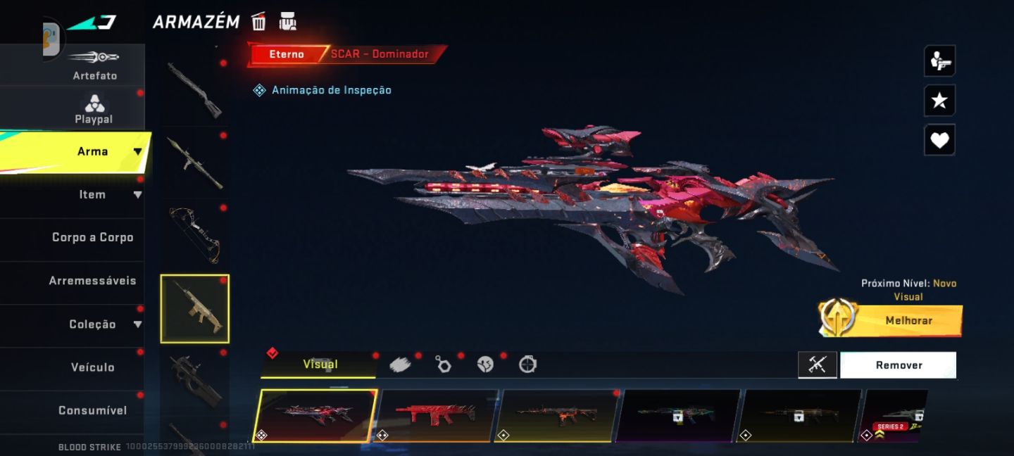 CONTA BLOOD STRIKE COM BASTANTE ITEN RARO ANTIGO E ATUAL