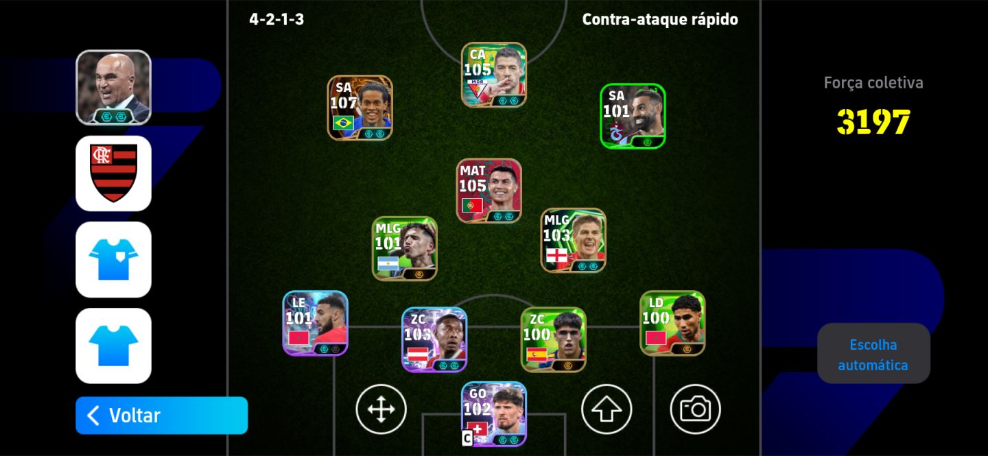 Conta efootball muito boa pra divisão pegando mais de 2300 de força vários blitz