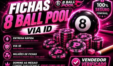 (MAIS BARATO) MOEDAS 8 BALL POOL, VIA ID