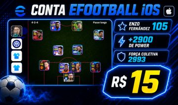 Conta efootball iniciante com enzo fernandez 105, power 2900+