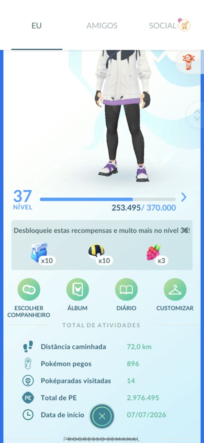 1 lendário shiny sombroso + 1 00% - Conta avançada- Pokemon go