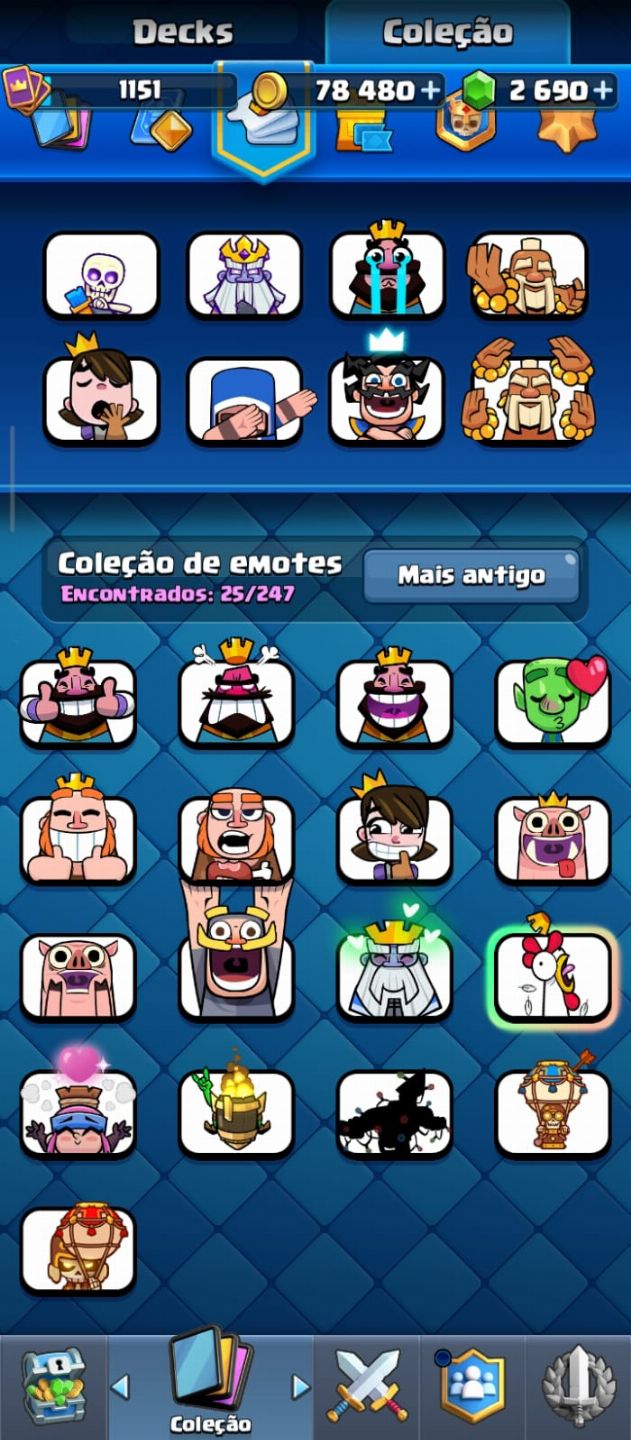 CONTA CLASH ROYALE 6387 Troféus