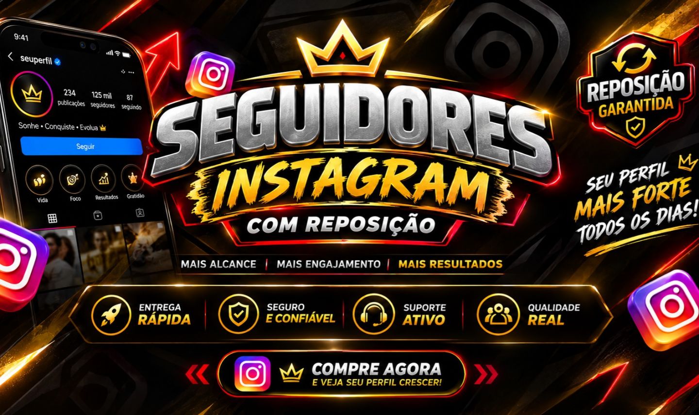 Seguidores Brasileiros Reais | Entrega Instantânea | Alta Qualidade!!
