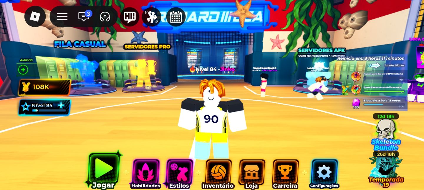 CONTA HAIKYU LEGENDS COM ESTILOS SECRETOS E COM ROBUX