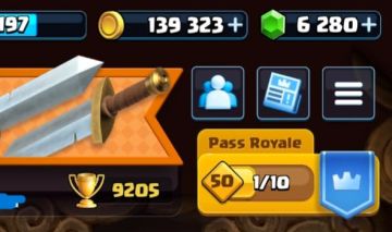Conta Clash Royale com 6280 gemas, 11 Evoluções, Arena 23