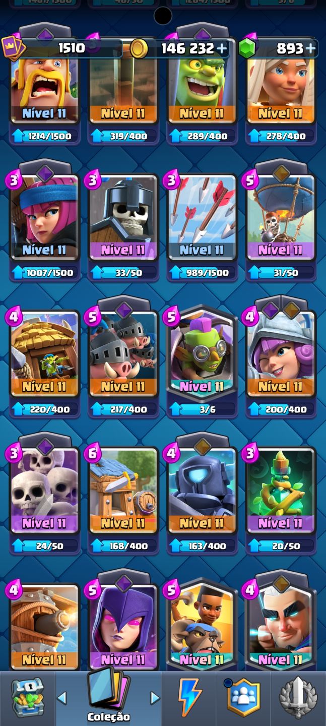 Conta de Clash Royale arena 25.
