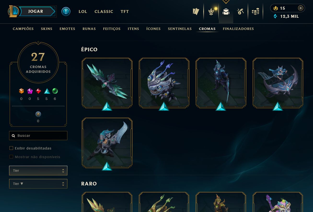 [ACESSO IMEDIATO] 70+ skins Ouro IV em MD5 MMR Buffado