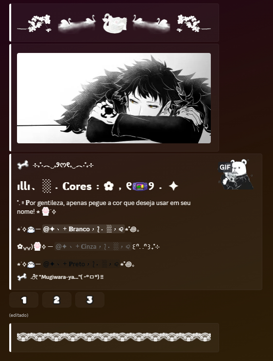 Embeds para Servidor no Discord!