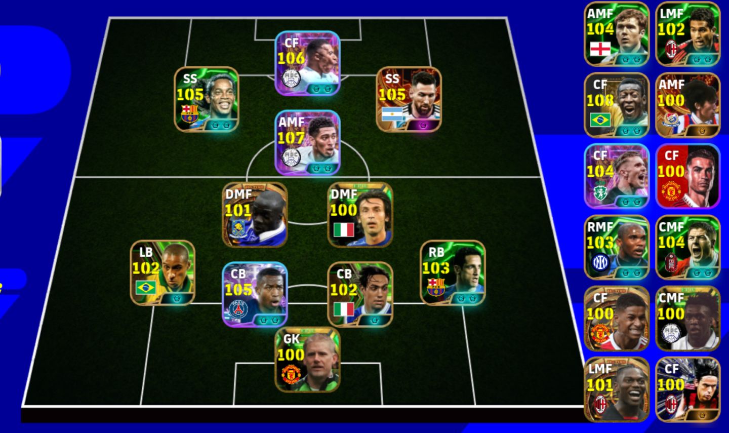 Conta Efootball Mobile RARA, RARÍSSIMA (Konami ID perdido, somente Game Center)