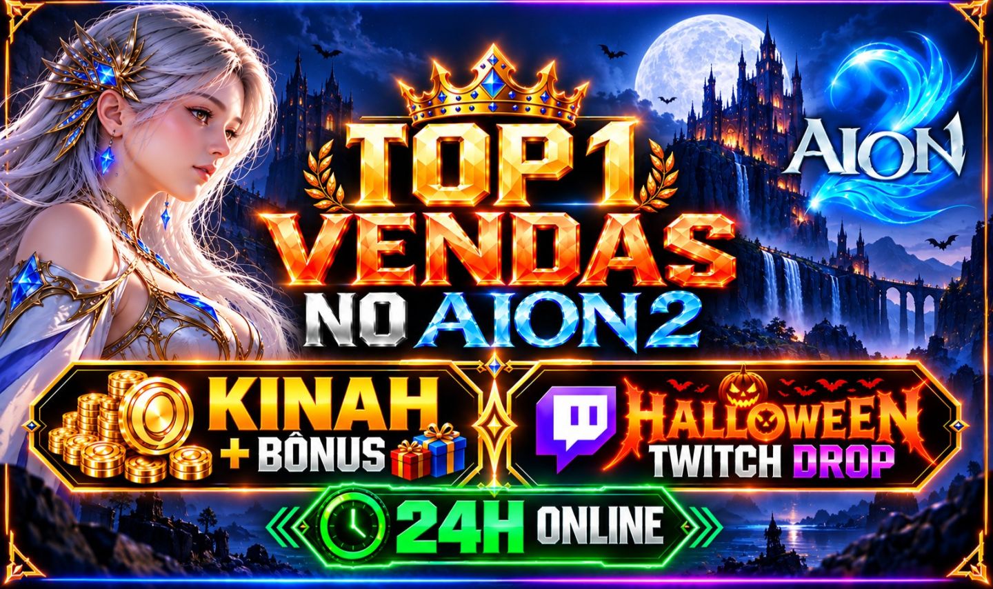 AION 2 - KINAH E TWITCH DROP - ( SEMPRE MELHOR PREÇO + DESCONTO E BONUS ) AION2