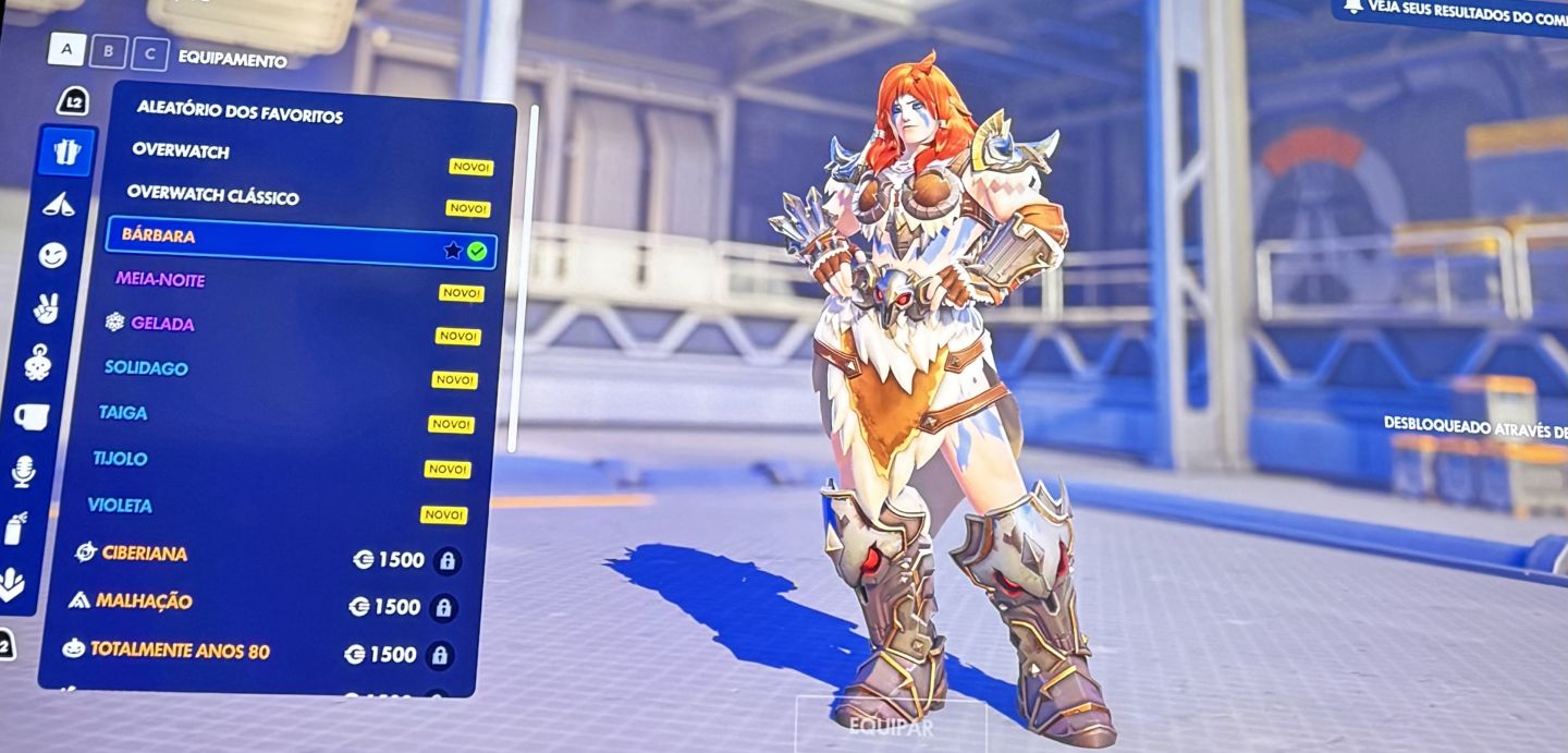 Conta overwatch com diversas skins