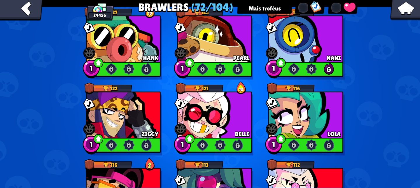 Conta de brawl stars muito completa