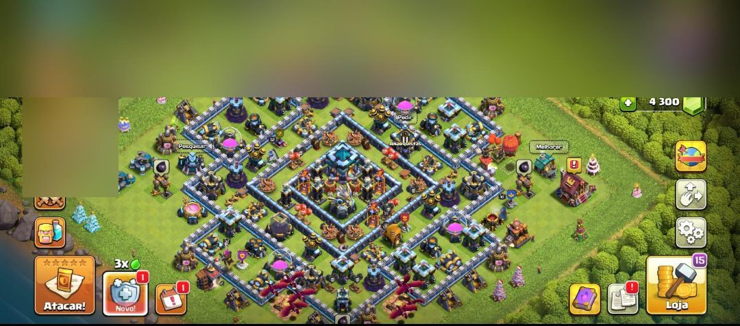 Conta CV 13 com mais de 4 mil gemas e quase maximizada