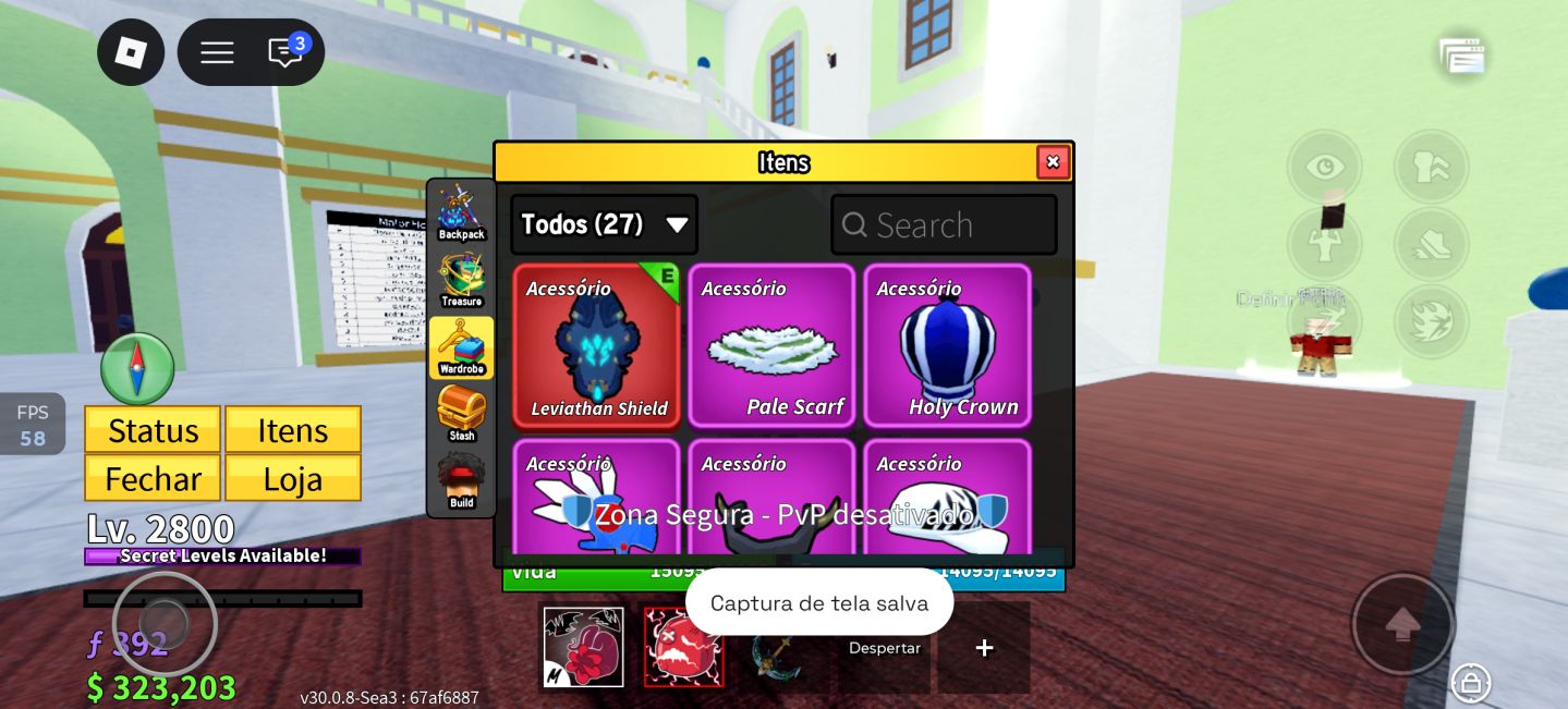Conta de blox fruit perfeita