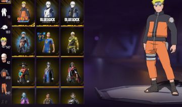 Conta free fire blue lock e natura angelical