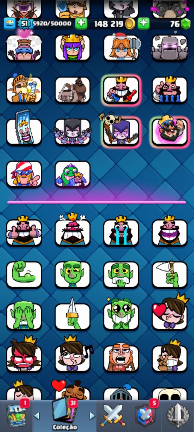 Conta de Clash royale a venda