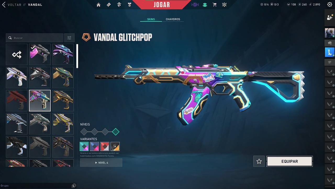 CONTA VALORANT (MUITAS VANDAL E SKINS...)
