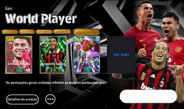 CONTA EFOOTBALL COM TOTTI EPICO 107, GERRARD EPICO, GUARDIOLA, RONALDINHO GAUCHO