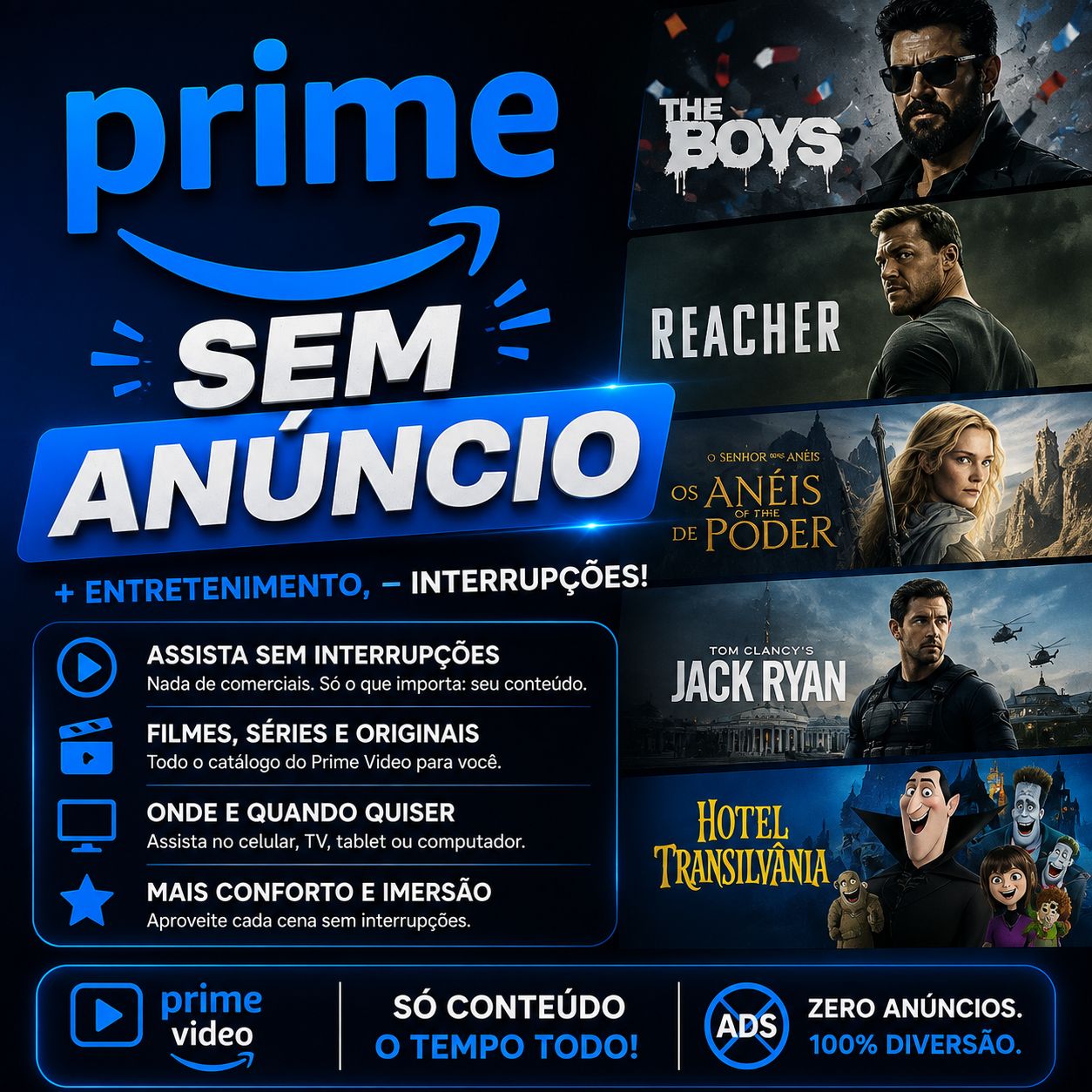 PRIME VIDEO SEM ANÚNCIOS TELA OU CONTA