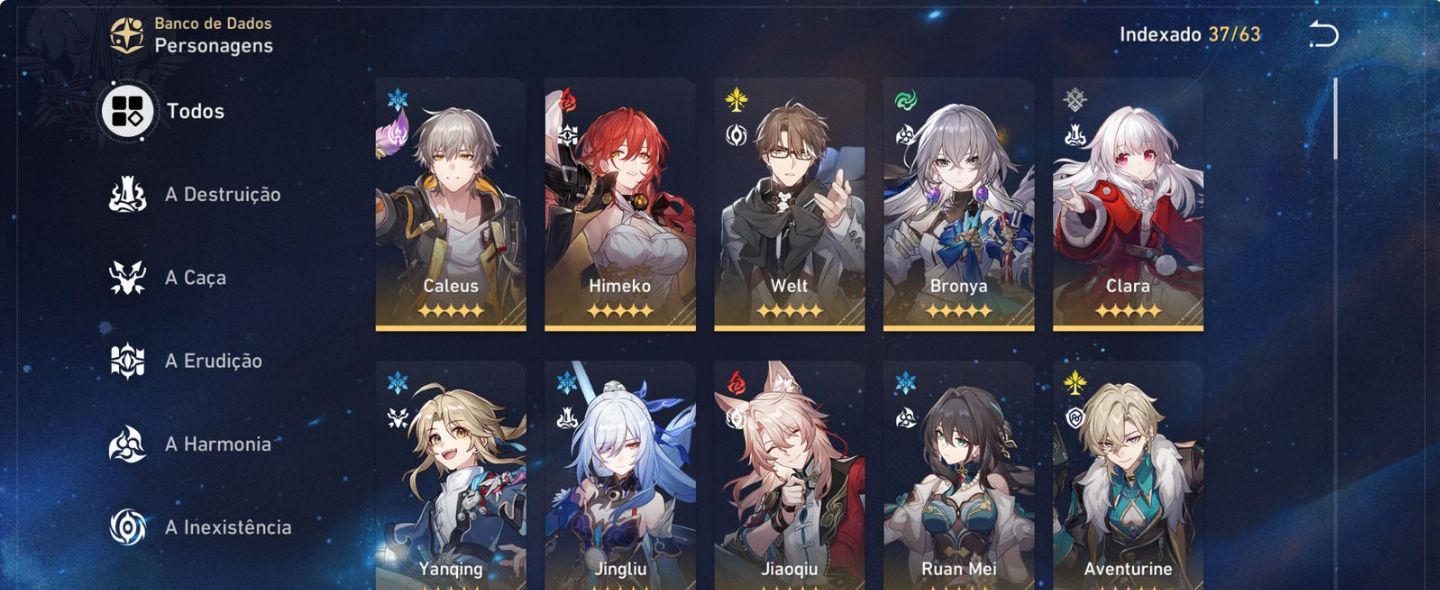 Conta Honkai Star Rail Acheron E2S2 + Tribbe E0S1 + 11k de Jades Plus End Game