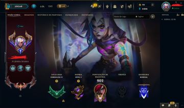 CONTA LOL BR |415 SKINS|JINX EXALTADA|4 ULTIMATES|18 MÍTICAS|FULL CHAMPS