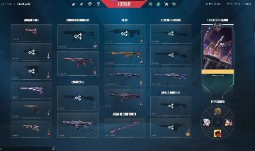 CONTA VALORANT 1400R$ GASTOS COM PACOTE DIVERGENCIA - DADOS REC LOTADA DE SKINS
