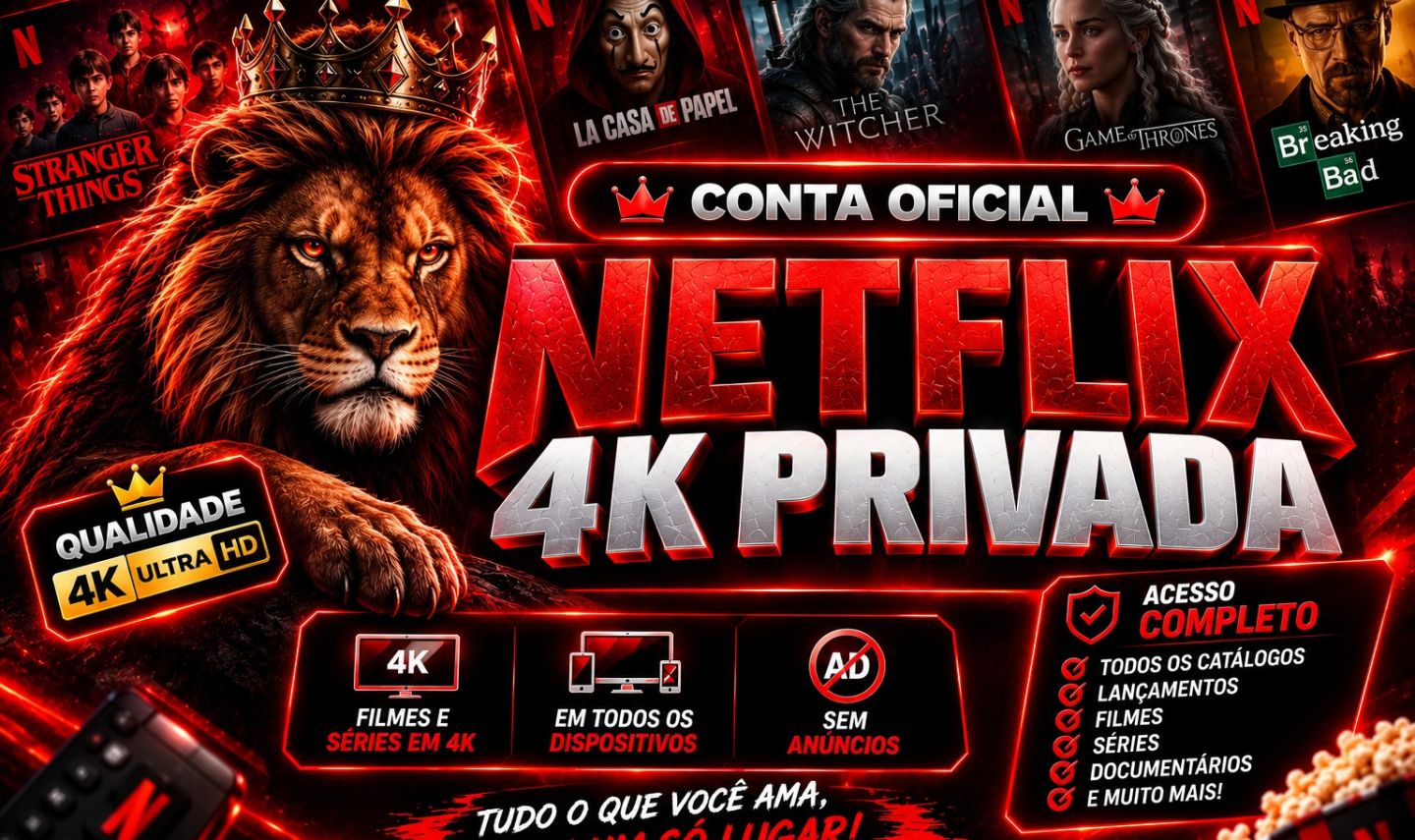 NETFLIX 4K 30 DIAS - TELA PRIVADA E COMPARTILHADA | ENTREGA RAPIDA + BRINDES