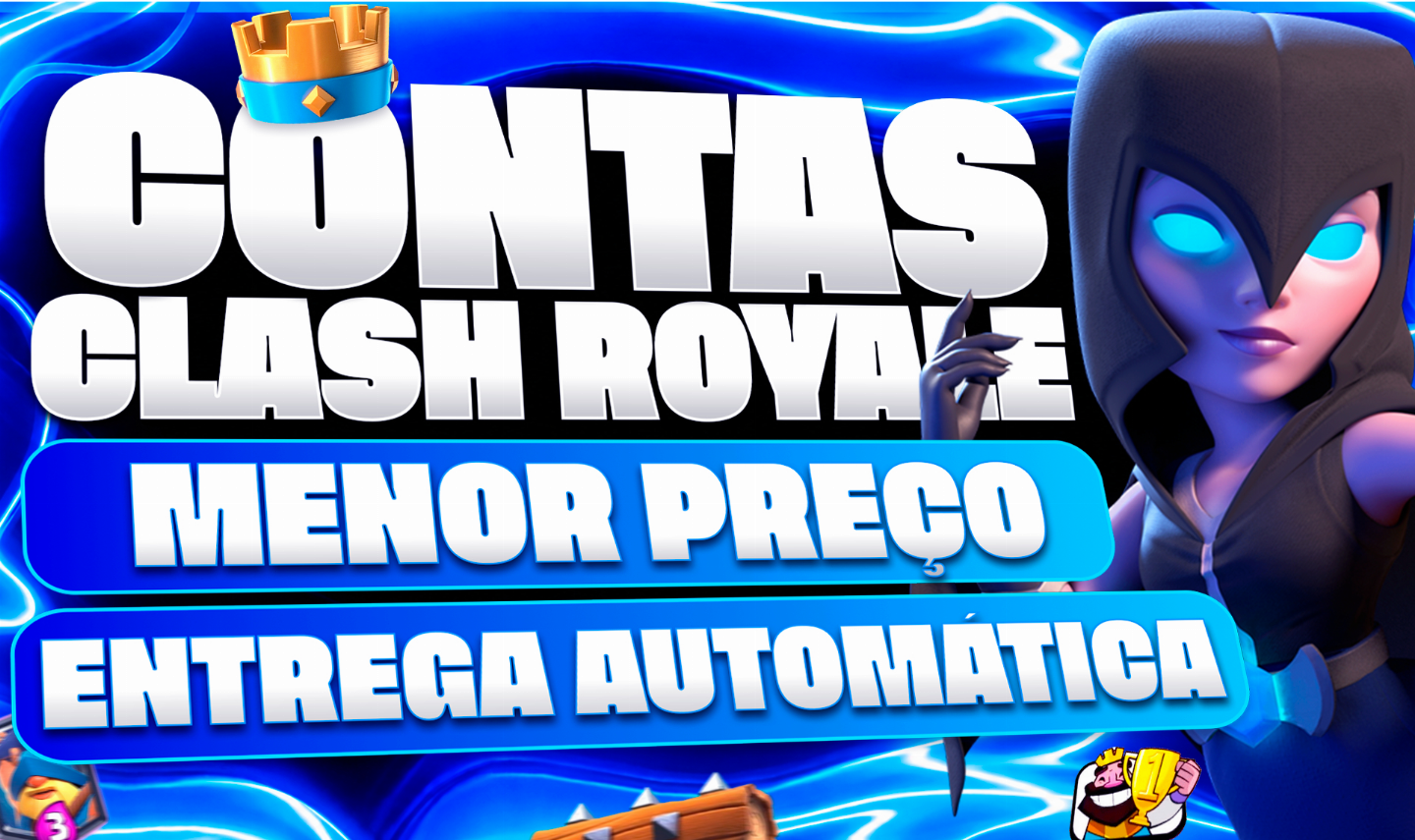 (MENOR PREÇO!) CONTAS DE CLASH ROYALE BARATAS l FULL ACESSO l ENTREGA AUTOMÁTICA
