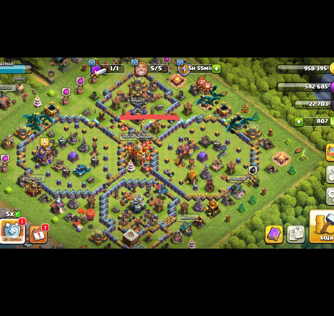 CONTAS CLASH OF CLANS