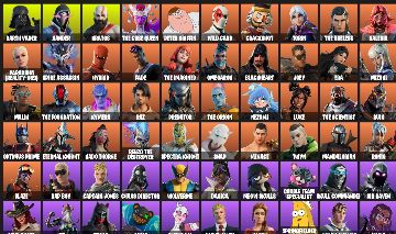 CONTA FORTNITE TRYHARD | 243 SKINS + PETER GRIFFIN + KRATOS + MANDALORIANO