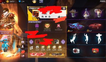 Conta Free fire lvl 75
