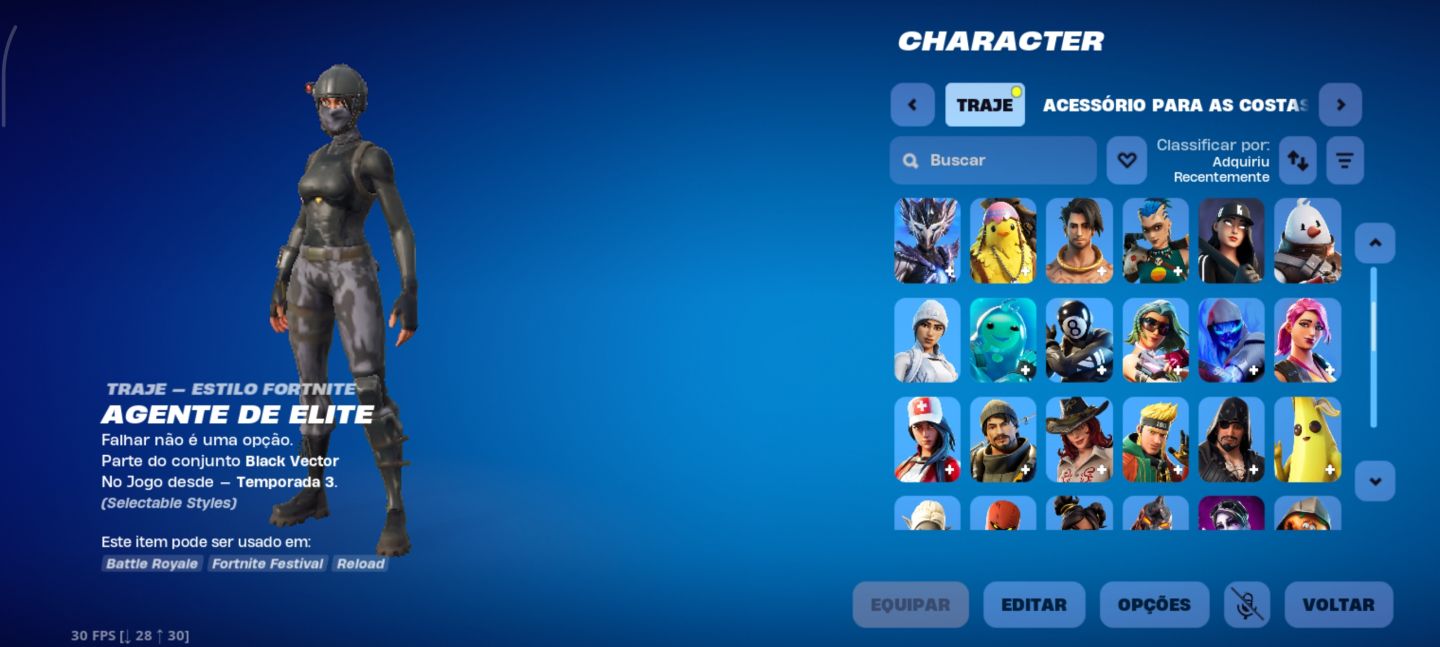 Conta de Fortnite S3 Full + Skins da Twitch prime !